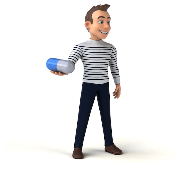 Fun Cartoon Casual Guy