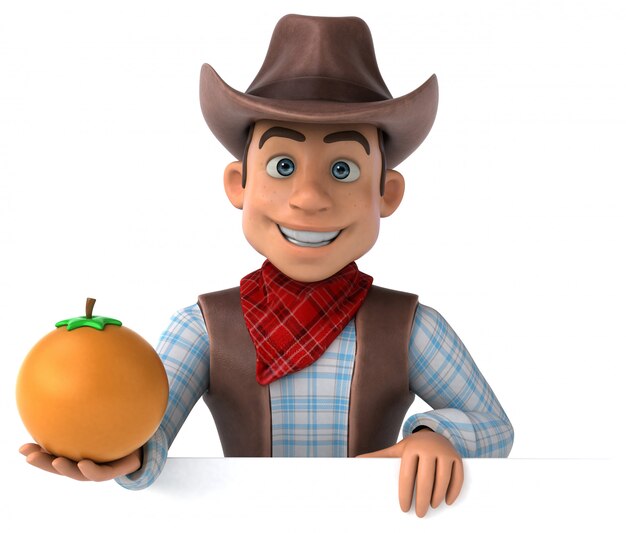 Fun Cowboy - 3D-Illustration