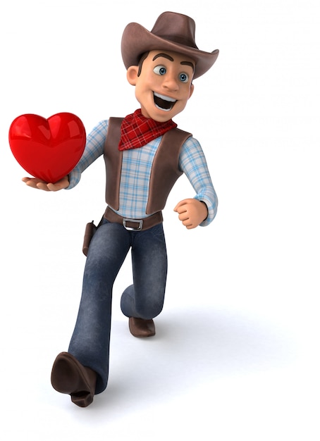 Fun Cowboy - 3D-Illustration