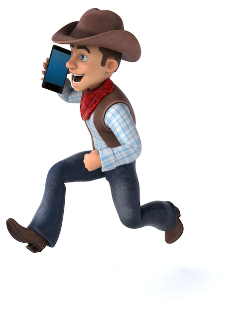 Fun Cowboy - 3D-Illustration