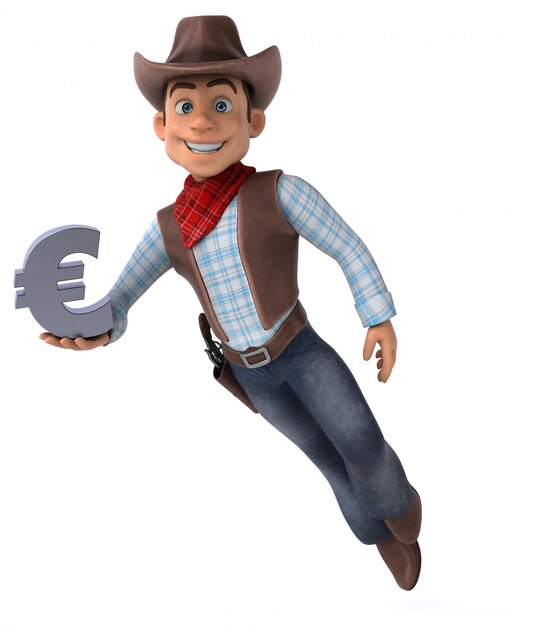 Fun Cowboy - 3D-Illustration