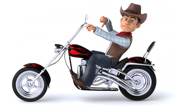 Fun Cowboy - 3D-Illustration