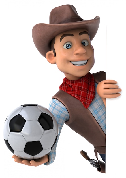 Fun Cowboy - 3D-Illustration