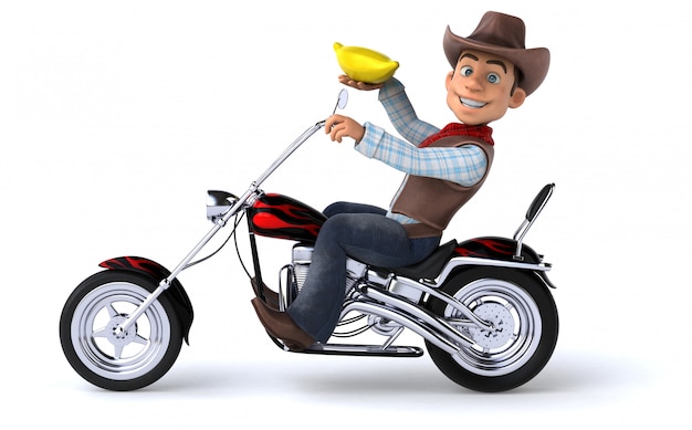 Fun Cowboy - 3D-Illustration