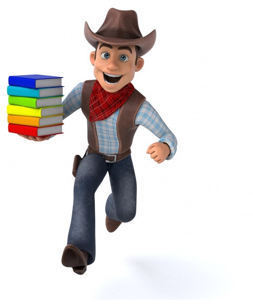 Fun Cowboy - Ilustración 3D