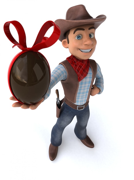 Fun Cowboy - Ilustración 3D