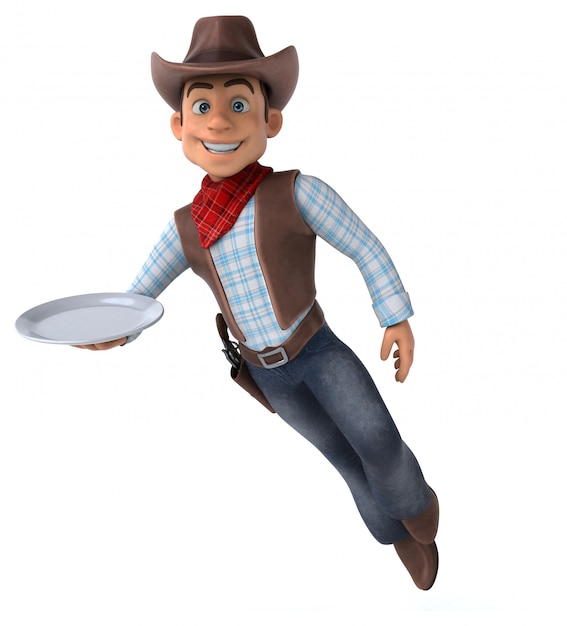 Fun Cowboy - Ilustración 3D