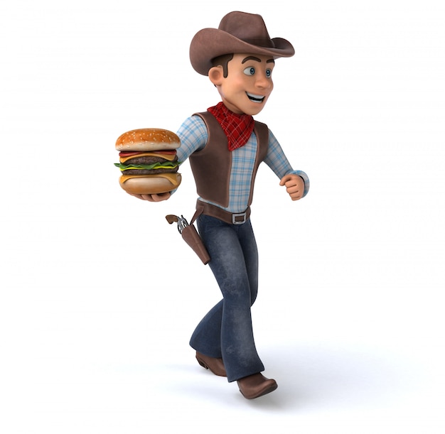 Fun Cowboy - Ilustración 3D