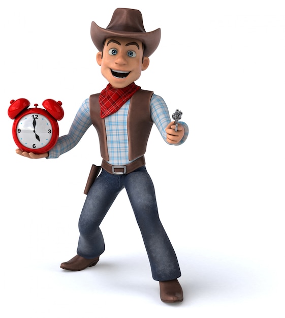 Fun Cowboy - Ilustración 3D