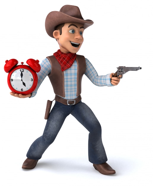 Fun Cowboy - Ilustración 3D