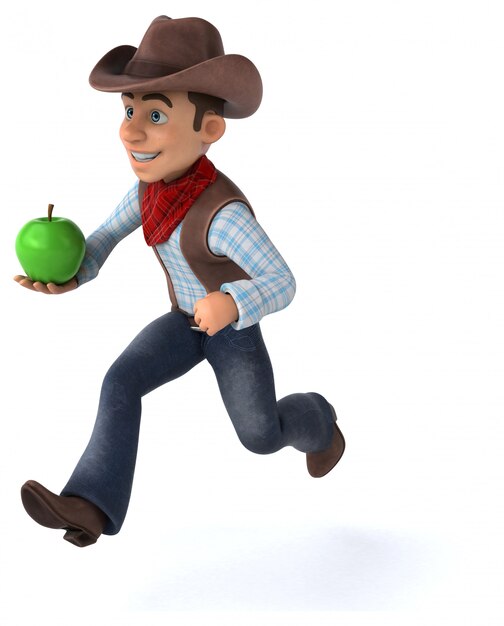 Fun Cowboy - Ilustración 3D