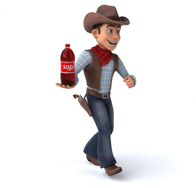 Fun Cowboy mit Limonade