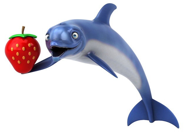 Fun Dolphin Illustration