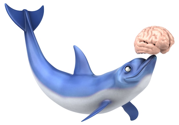 Fun Dolphin - ilustração 3D