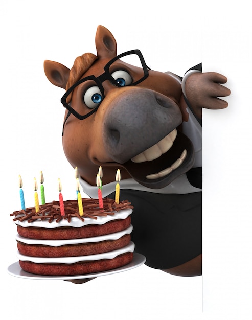 Fun horse - Ilustración 3D