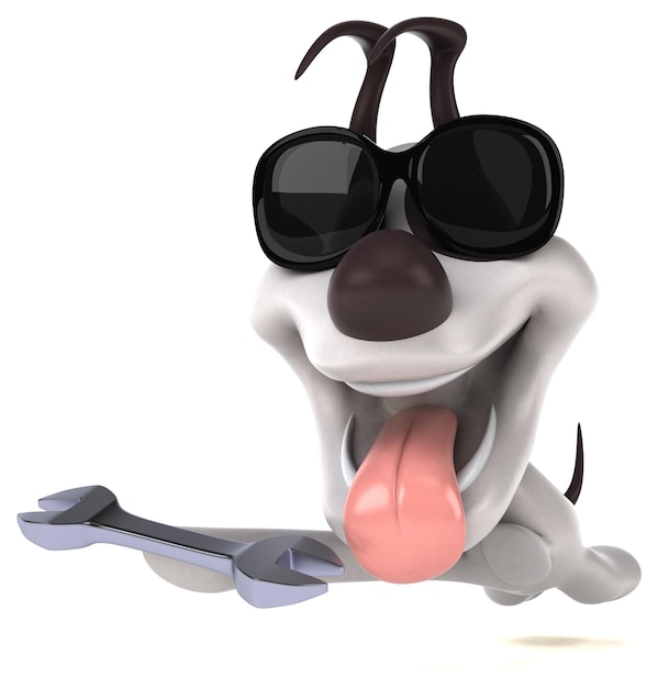 Fun Hund 3D Illustration