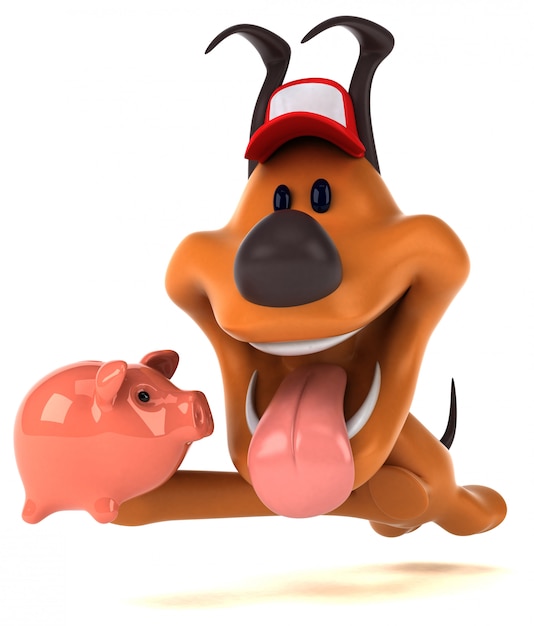 Fun Hund 3D Illustration