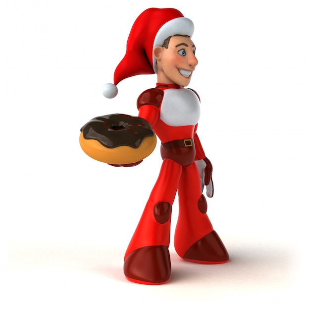 Fun Super Santa Claus - Ilustración 3D
