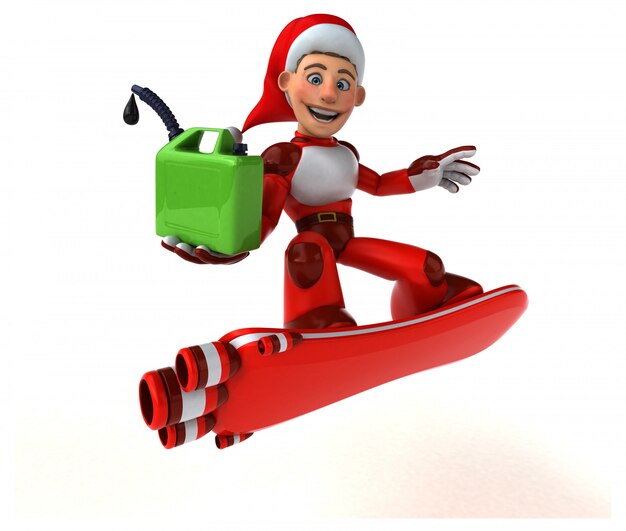 Foto fun super santa claus - personaje 3d