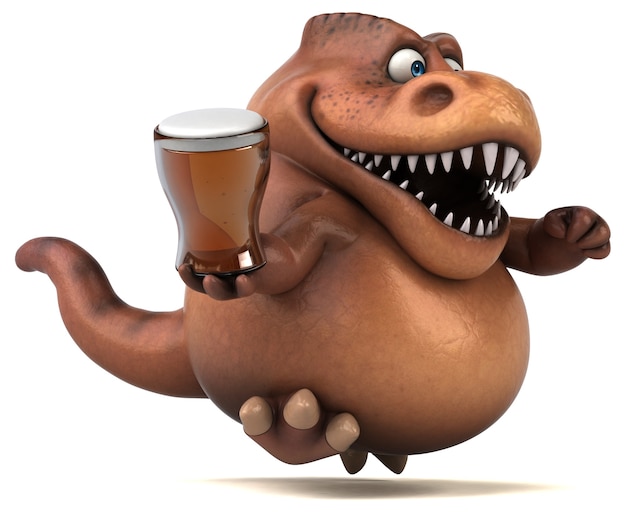 Fun Trex - ilustração 3D