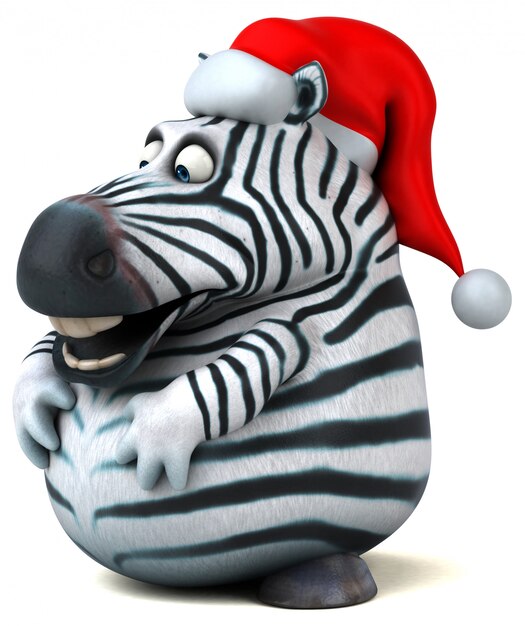 Fun zebra - Ilustración 3D