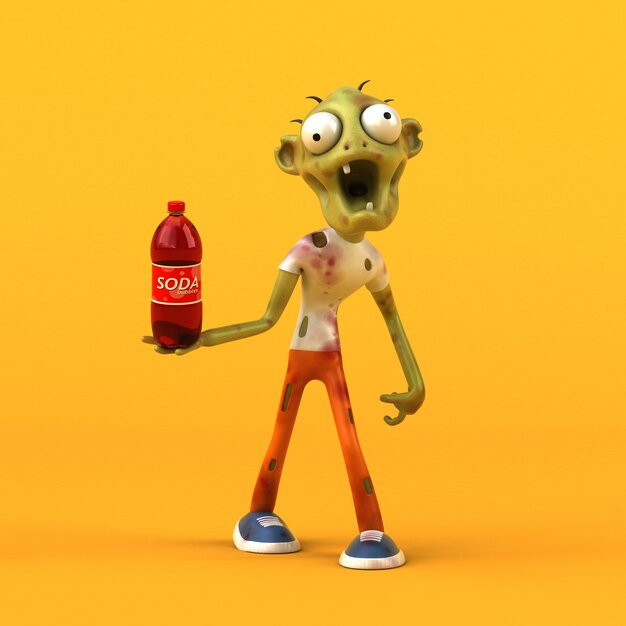 Fun zombie - Ilustración 3D