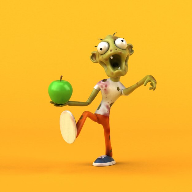 Fun zombie - Ilustración 3D