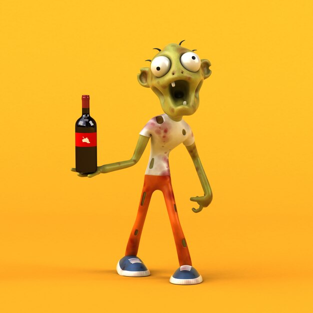 Fun zombie - Ilustración 3D