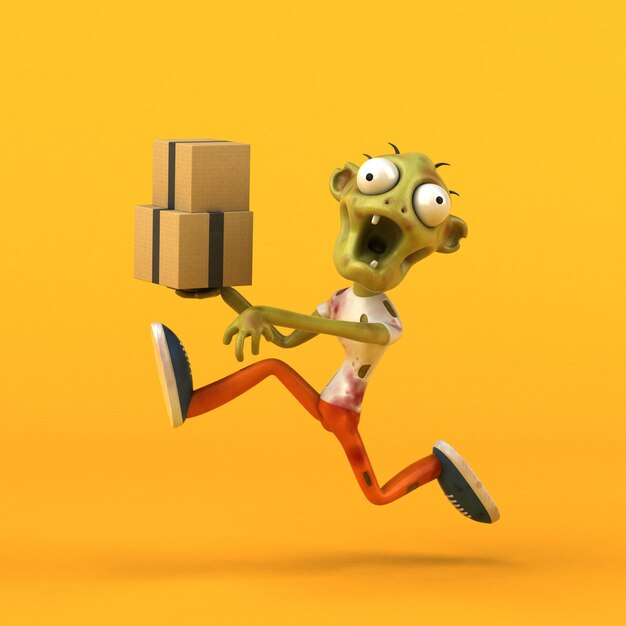 Fun zombie - Ilustración 3D