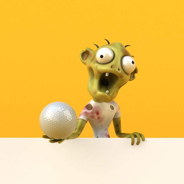 Fun zombie - Ilustración 3D