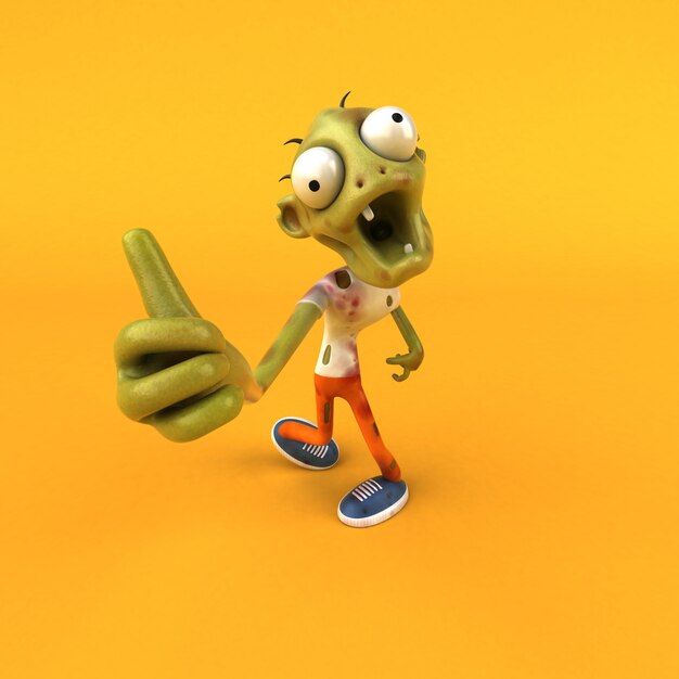 Fun zombie - Ilustración 3D