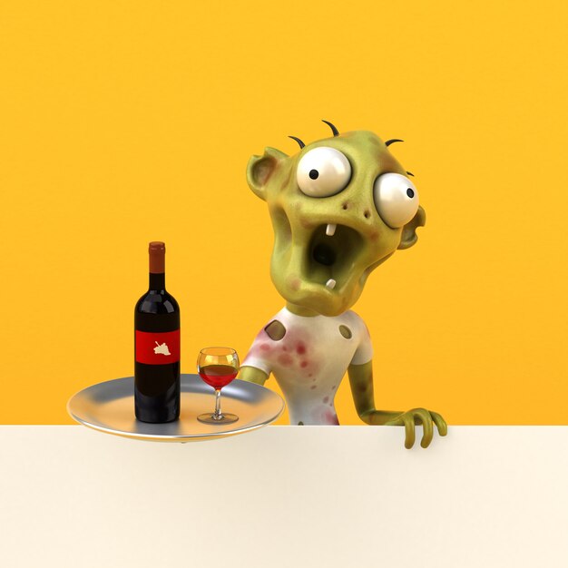 Fun zombie - Ilustración 3D