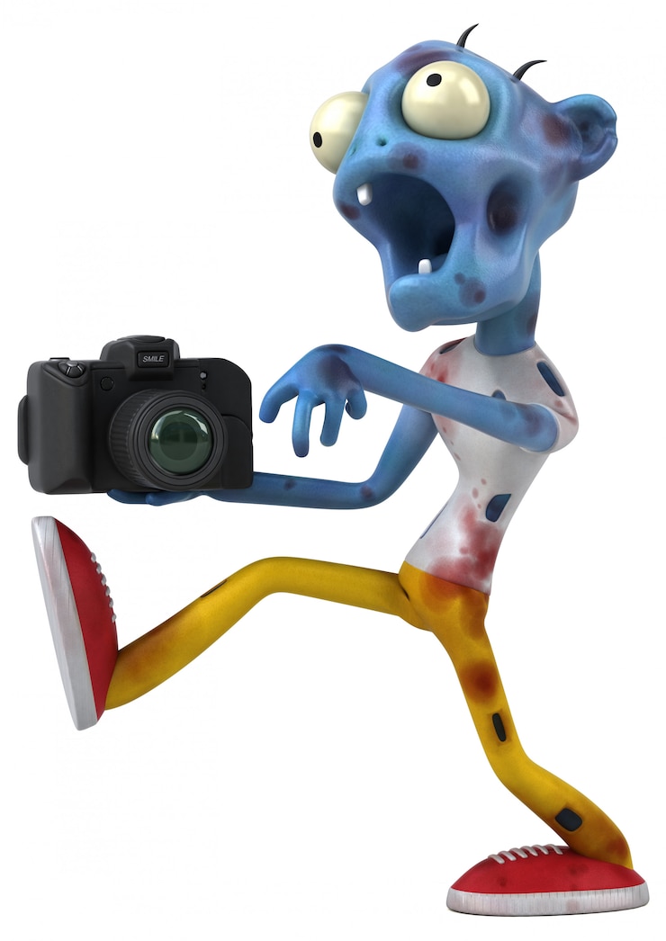 Foto fun zombie - personaje 3d