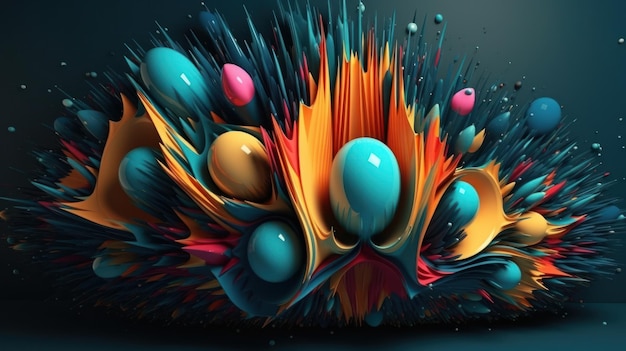 Fundo 3d abstrato