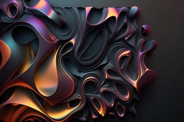 Fundo 3D colorido abstrato