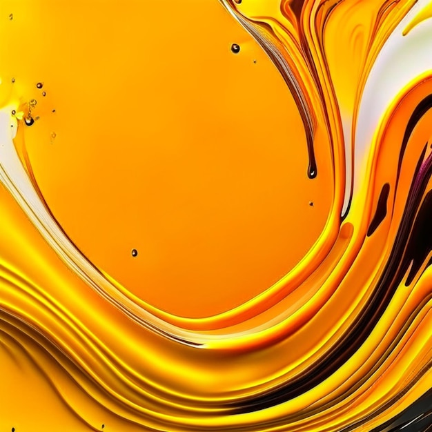 Foto fundo abstracto líquido amarelo ou padrão de mármore líquido amarelo