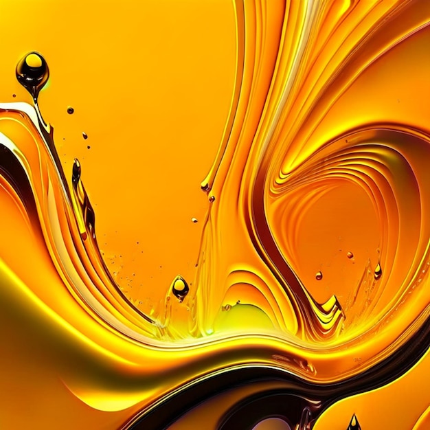 fundo abstracto líquido amarelo ou padrão de mármore líquido amarelo