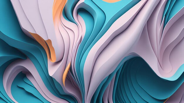 fundo abstrato 3d colorido Ai Generative