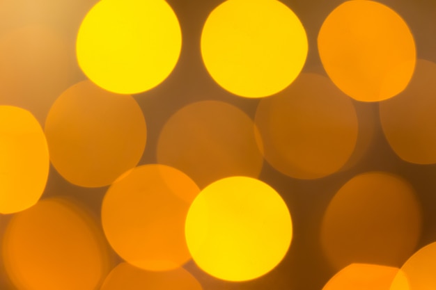 Fundo abstrato amarelo bokeh