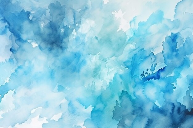 Fundo abstrato aquarela azul claro