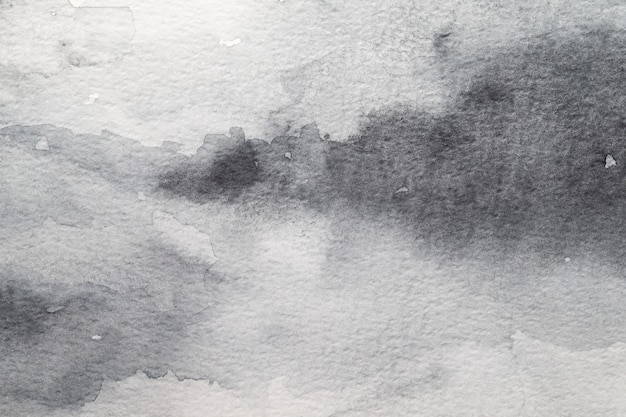 Fundo abstrato aquarela cinza. Pintura em papel