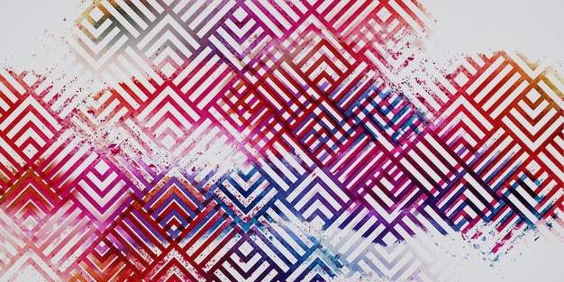 Fundo abstrato aquarela sem costura padrão geométrico