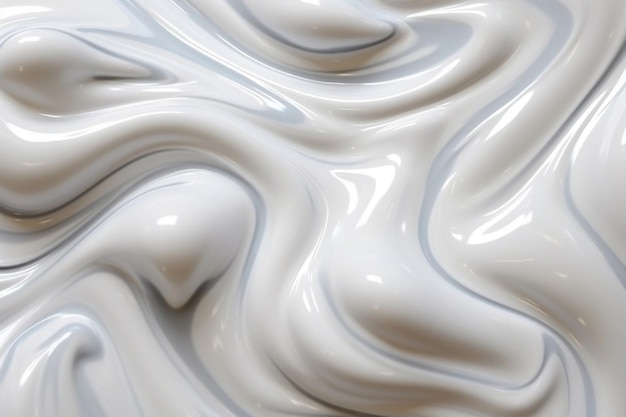 fundo abstrato branco brilhante liso como leite ou creme batido