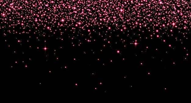 Fundo abstrato brilhante vermelho brilhante em estrelas pretas brilhantes