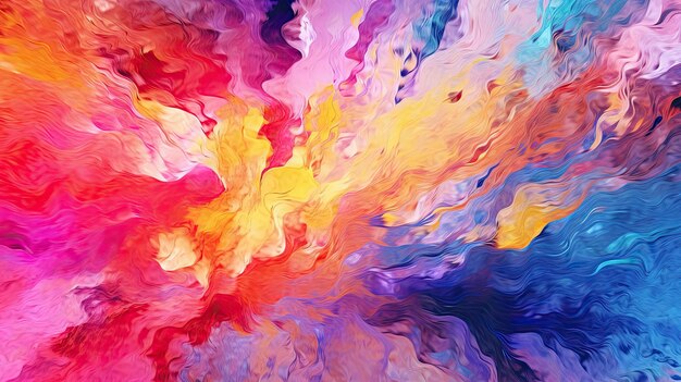 Fundo abstrato colorido com efeitos de luz e cor, composição onírica, explosões coloridas, sincronização de alta velocidade, Generative AI