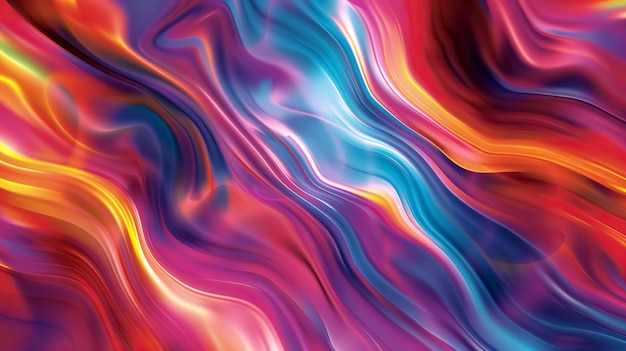 fundo abstrato colorido com ondas giratórias de fluxo suave