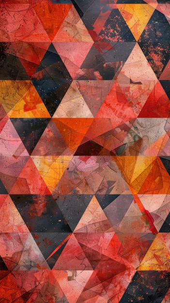 Fundo abstrato colorido com triângulos