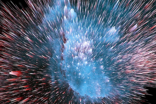 Fundo abstrato colorido da nebulosa da explosão do espaço