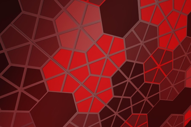 Fundo abstrato colorido do hexágono 3D