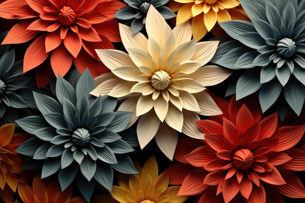 fundo abstrato com flores